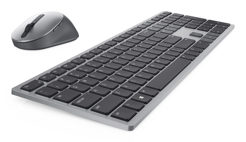 Miniatura 3 de Kit Teclado y Mouse DELL Inalámbrico, 1600 DPI, Gris, Titanio