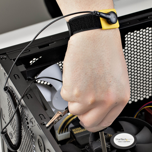 Miniatura 5 de Pulsera antiestática StarTech.com ESD-WRIST-STRAP, 150 cm, Negro