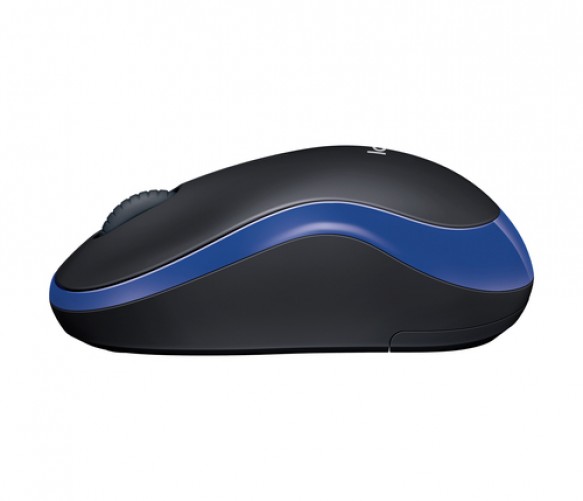 Mouse Logitech M185 Óptico, 3 Botones, RF inalámbrico, 10 m, Azul