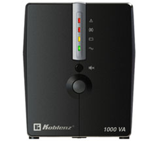 No Break Koblenz 10017 USB/R 1 kVA 8 salidas AC, Negro