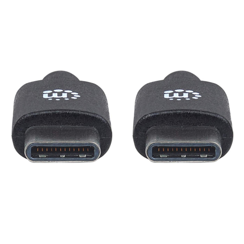 Miniatura 3 de Cable USB Manhattan USB C a USB C, 480 Mbit/s, Negro