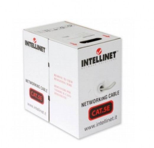 Bobina Intellinet 704823 Cat5e, 305 m, U/UTP (UTP), Gris