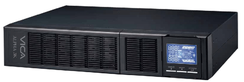 No Break Vica ALPHA 3K 3 kVA / 3000 W, Entrada 145 V, 8 salidas AC, Negro