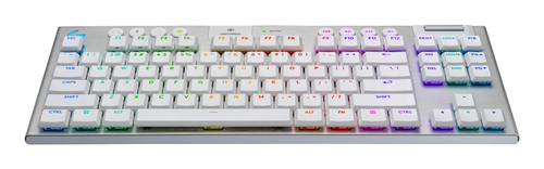 Miniatura 2 de Teclado Logitech G G915 X LIGHTSPEED TKL Inglés, Inalámbrico y alámbrico, RF inalámbrico + bluetooth, Interruptor mecánico, LED, Blanco