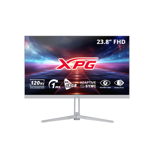Monitor XPG LED, 23.8", Full HD, IPS, 120 Hz, Blanco