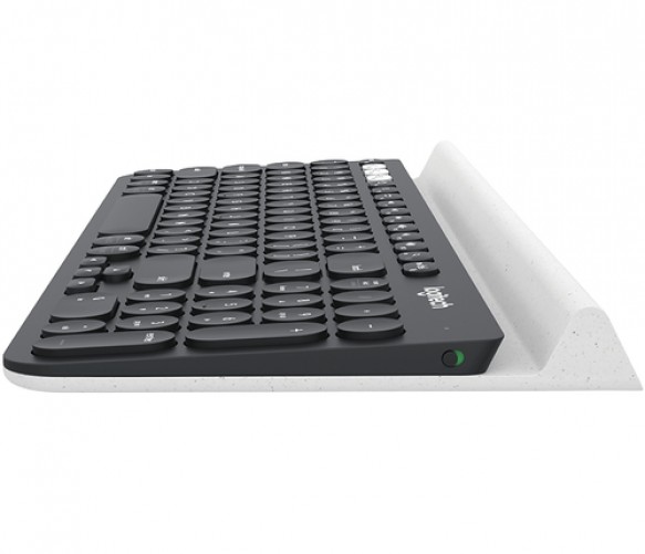 Teclado Logitech K780 Español, Inalámbrico, RF inalámbrico + bluetooth, Blanco