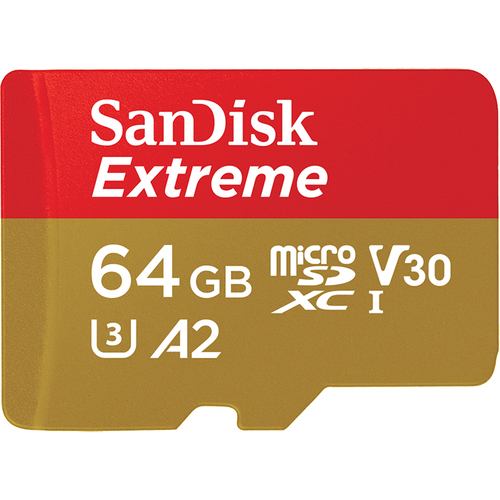 Memoria SanDisk Extreme 64 GB, Velocidad 170 MB/s, Clase 10