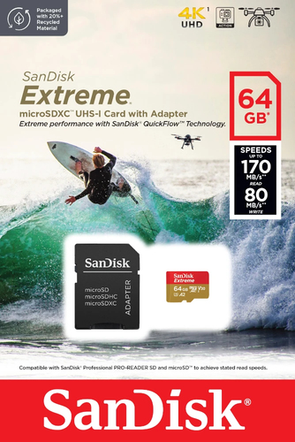 Miniatura 3 de Memoria SanDisk Extreme 64 GB, Velocidad 170 MB/s, Clase 10