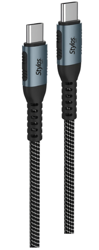 Miniatura 2 de Cable USB Stylos STACC01B USB C a USB C, Negro