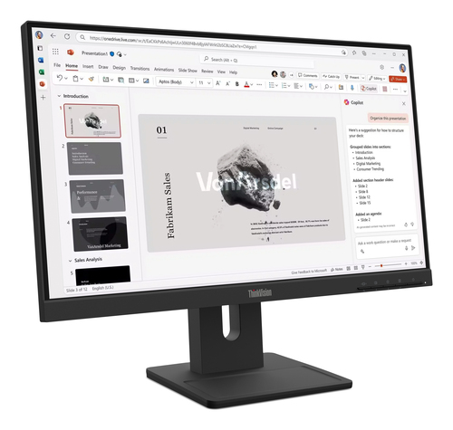 Miniatura 2 de Monitor Lenovo ThinkVision ThinkVision E22-40 LED, 21.5", Full HD, IPS, 100 Hz, 6 ms, Negro