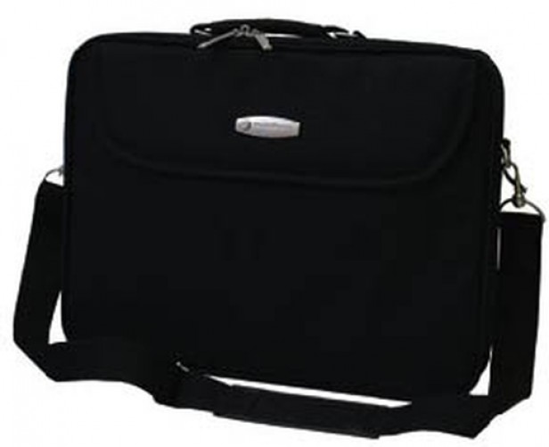 Maletin TechZone TZEST01N Hasta 15.4", Nylon, Negro