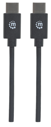 Miniatura 4 de Cable USB Manhattan 354875 USB C a USB C, 480 Mbit/s, Negro