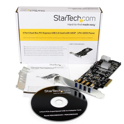 Miniatura 5 de Tarjeta StarTech.com PEXUSB3S42 PCIe, USB 3.2 Gen 1 (3.1 Gen 1), Negro, Acero inoxidable