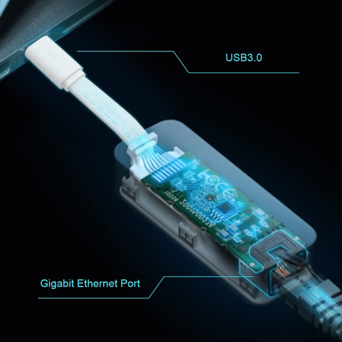 Miniatura 5 de Tarjetas de red TP-Link UE300C USB, RJ-45 1, 1000 Mbit/s, Alámbrico, Blanco
