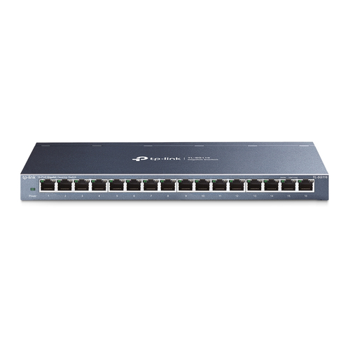 Switch TP-Link TL-SG116 No administrado, RJ-45 16, Gigabit Ethernet (10/100/1000), Negro
