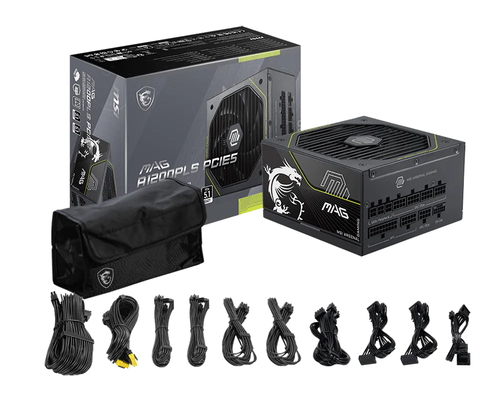 Miniatura 5 de Fuente de Poder MSI MAG A1200PLS, 1200W, PCIE5 80 PLUS Platinum ATX, Modular, 24-pin ATX, 12VHPWR, 135mm