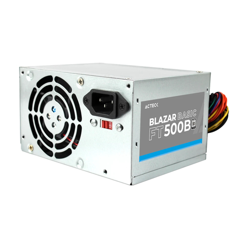 Fuente de Poder Acteck Blazar Basic FT500B 500W, ATX, 80mm
