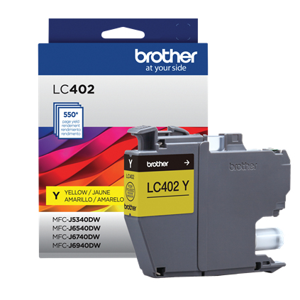 Miniatura 2 de Cartucho de tinta Brother LC402Y Original, Amarillo, Rendimiento estándar