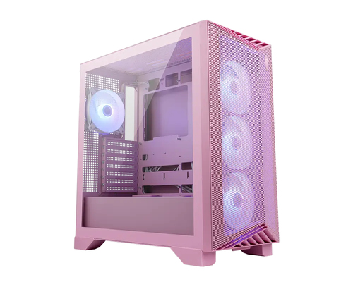 Gabinete MSI MPG GUNGNIR, Midi-Tower, ATX/EATX/Micro-ATX/Mini-ITX, USB 3.0, sin Fuente, 4 Ventiladores Instalados, Rosa