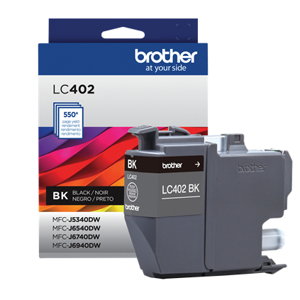 Miniatura 2 de Cartucho de tinta Brother LC402BK Original, Negro, Rendimiento estándar
