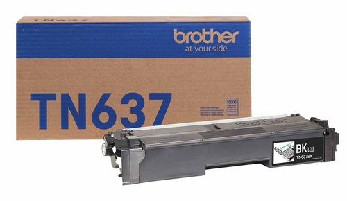 Tóner Brother TN-637BK Original, Negro, Rendimiento ultra alto