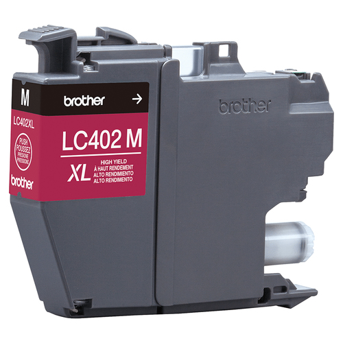 Cartucho de tinta Brother LC402XLM Original, Magenta, Alto rendimiento (XL)