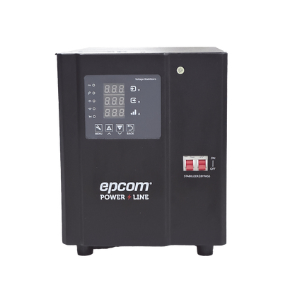 Regulador Epcom EPL3K1FVR Entrada 120 V, 1 salidas AC, Negro