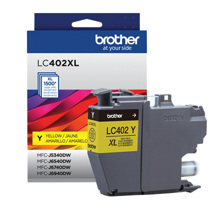 Miniatura 3 de Cartucho de tinta Brother LC402XLY Original, Amarillo, Alto rendimiento (XL)