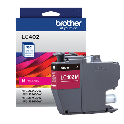Miniatura 3 de Cartucho de tinta Brother LC402M Original, Magenta, Rendimiento estándar
