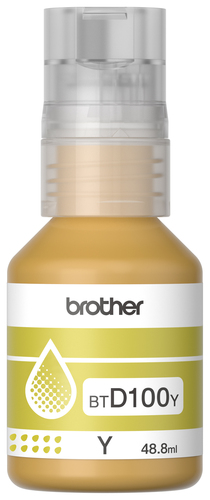 Miniatura 2 de Botella de tinta Brother BTD100Y Amarillo, 48.8 ml, Compatibilidad MFC-T930DW, DCP-T830DW, DCP-T730DW, DCP-T530DW, DCP-T430W, DCP-T230