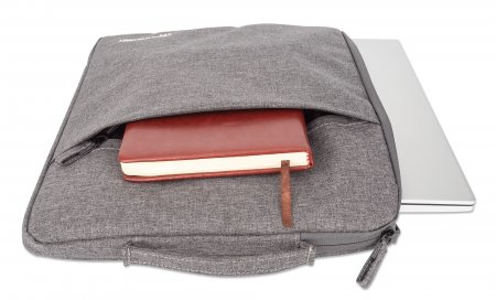 Miniatura 2 de Funda Manhattan Seattle Hasta 15.6", Tela, Vellón, Gris