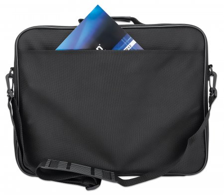Miniatura 2 de Maletin Manhattan Maletín Cambridge para portátiles de 15.6" Bolsa lateral, Hasta 15.6", Poliéster, Polietileno, Negro