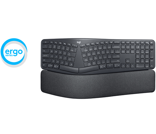 Miniatura 3 de Teclado Logitech 920-009845 Español, Inalámbrico, RF inalámbrico + bluetooth, Interruptor de llave semimecánico, Grafito