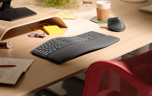 Miniatura 2 de Teclado Logitech 920-009845 Español, Inalámbrico, RF inalámbrico + bluetooth, Interruptor de llave semimecánico, Grafito