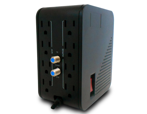 Miniatura 4 de Regulador CDP R2C-AVR1008 1 kVA / 500 W, Entrada 92 - 144 V, 8 salidas AC, Negro, Blanco
