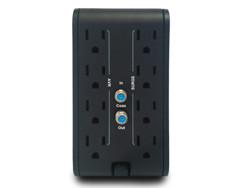 Miniatura 2 de Regulador CDP R2C-AVR1008 1 kVA / 500 W, Entrada 92 - 144 V, 8 salidas AC, Negro, Blanco
