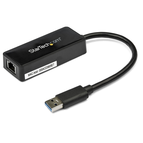Tarjetas de red StarTech.com USB, RJ-45 1, 5000 Mbit/s, Alámbrico, Negro