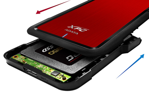 Miniatura 2 de Gabinete Enclosure XPG, EX500, 2.5 pulgadas, HDD/SSD, USB 3.1, Rojo