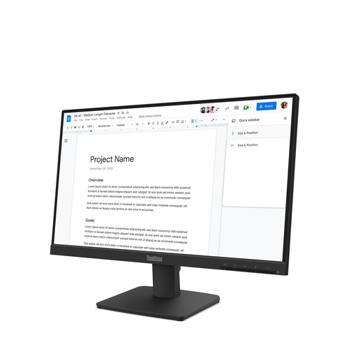 Miniatura 5 de Monitor Lenovo ThinkVision ThinkVision S22-4e LED, 21.5", Full HD, IPS, 100 Hz, 6 ms, Negro