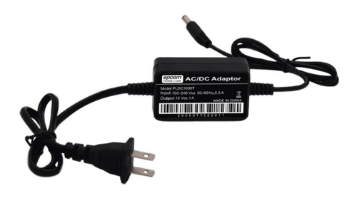 Adaptador de Pared de 12Vcc @ 1 A con cable y clavija Nema 1-15 / 0.5 metros a la toma de alimentacia?n / 0.5 metros a la conexia?n del dispositivo