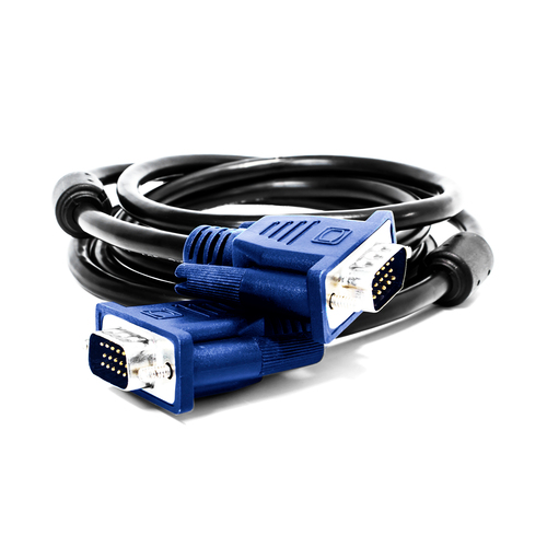 Miniatura 4 de Cable VGA Vorago CAB-106 2 m, Macho, Macho, Negro, Azul