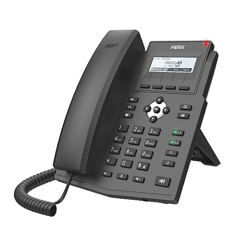 Teléfono Ip Fanvil X1SP Terminal con conexión por cable, PoE, 2 líneas, Negro