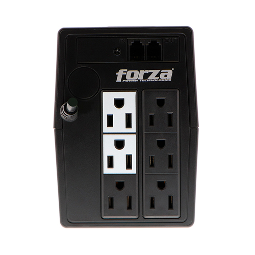 Miniatura 2 de No Break Forza NT-511 0.5 kVA / 250 W, 200 J, Entrada 145 V, 6 salidas AC, Negro