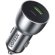 Cargador Ugreen 60980 Universal, Auto, Carga rápida, 36 W, Plata