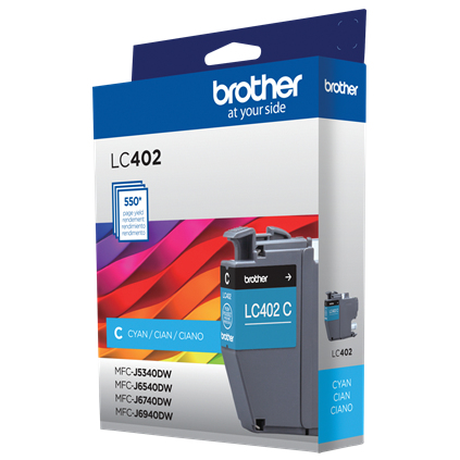 Miniatura 2 de Cartucho de tinta Brother LC402CS Original, Cian, Rendimiento estándar
