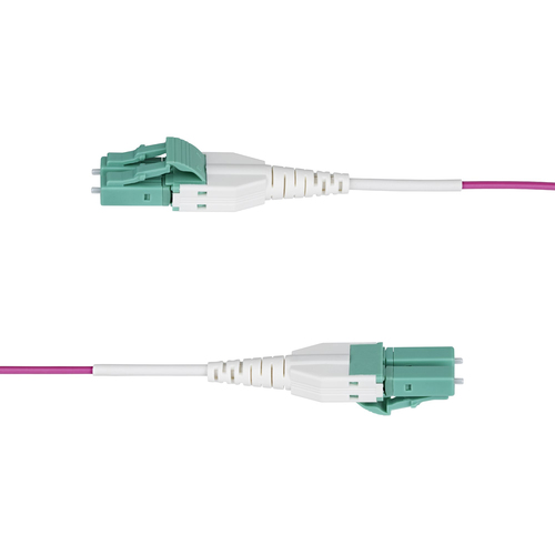 Miniatura 4 de Cable StarTech.com 10 m, Fibra OM4, LC, LC, 100 Gbit/s, Violeta