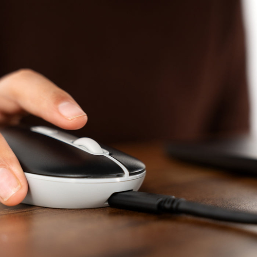 Miniatura 2 de Mouse Perfect Choice PC-045243 Optico, 4 Botones, 1600 DPI, RF inalambrico + bluetooth, 10 m, Negro