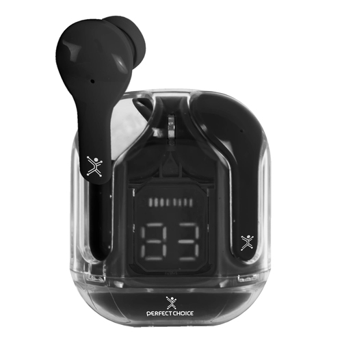 Audifonos Perfect Choice PC-117025 Intra auditivo, True Wireless Stereo (TWS), Bluetooth, Negro