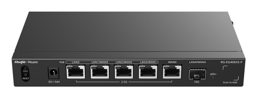 Router Balanceador con Funcia?n SD-WAN, PoE+ hasta 110 Watts, Hasta 5 Servicios de Internet y hasta 400 clientes con desempea?o de 2.5 Gbps, un puerto SFP+ 10G