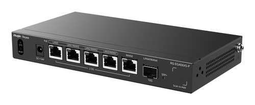 Miniatura 4 de Router Balanceador con Funcia?n SD-WAN, PoE+ hasta 110 Watts, Hasta 5 Servicios de Internet y hasta 400 clientes con desempea?o de 2.5 Gbps, un puerto SFP+ 10G